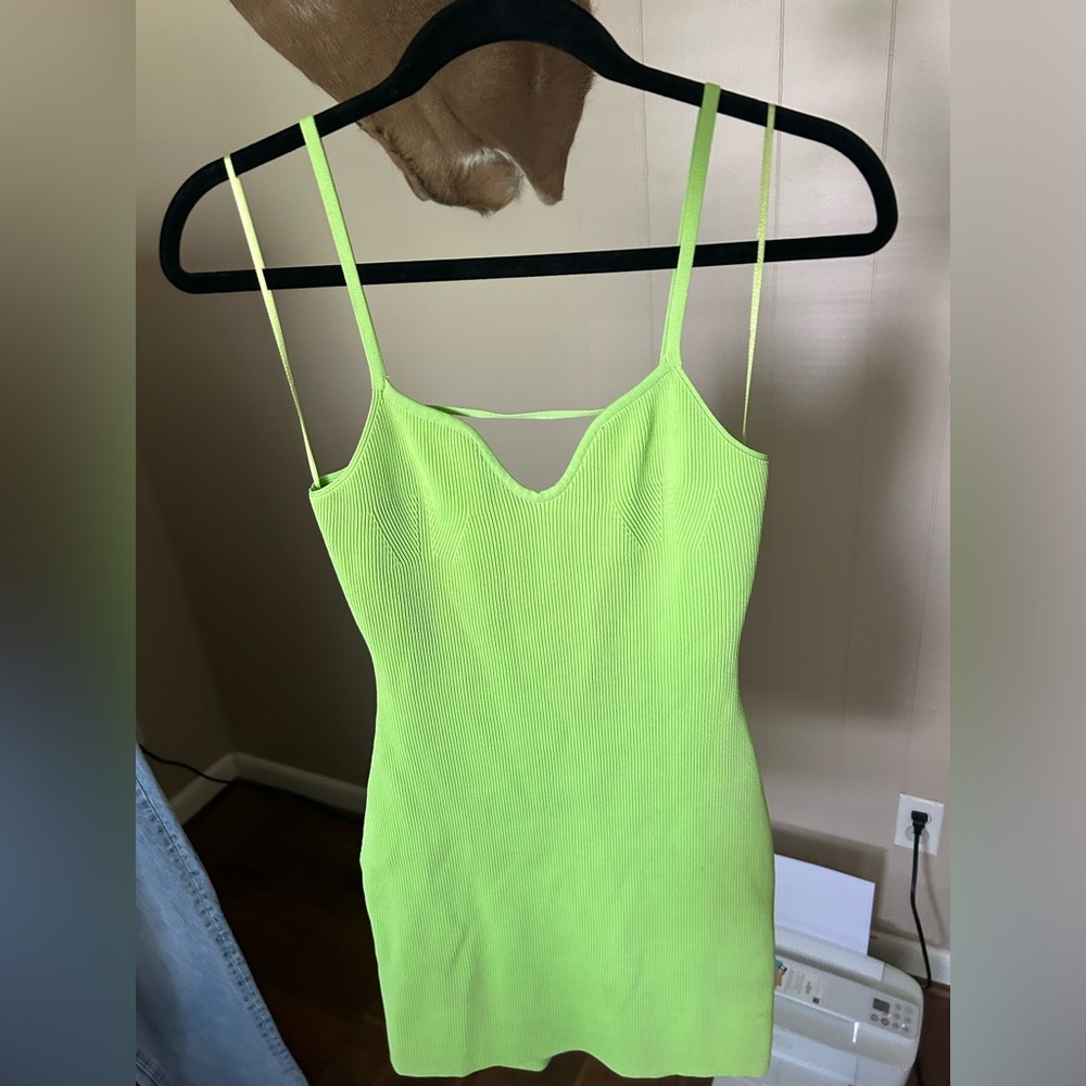 Green mini dress bought from Rodeo Boutique